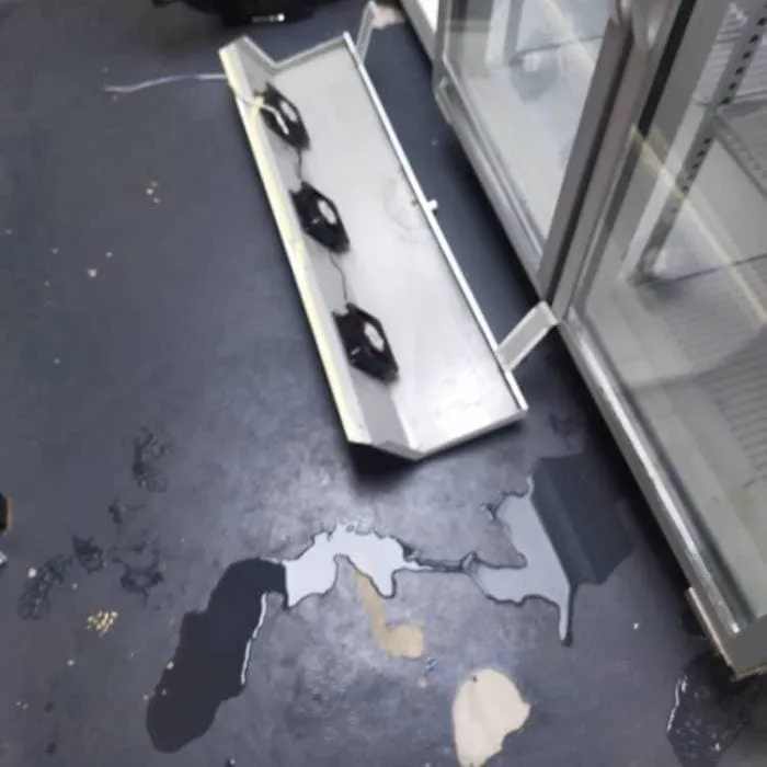 Repairing a commercial chiller leak
